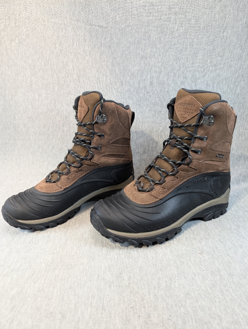 Merrell Waterproof Insulated Boots Men's 7.5 Brown Black Thermo Frosty